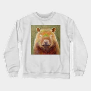 Content Capybara Crewneck Sweatshirt